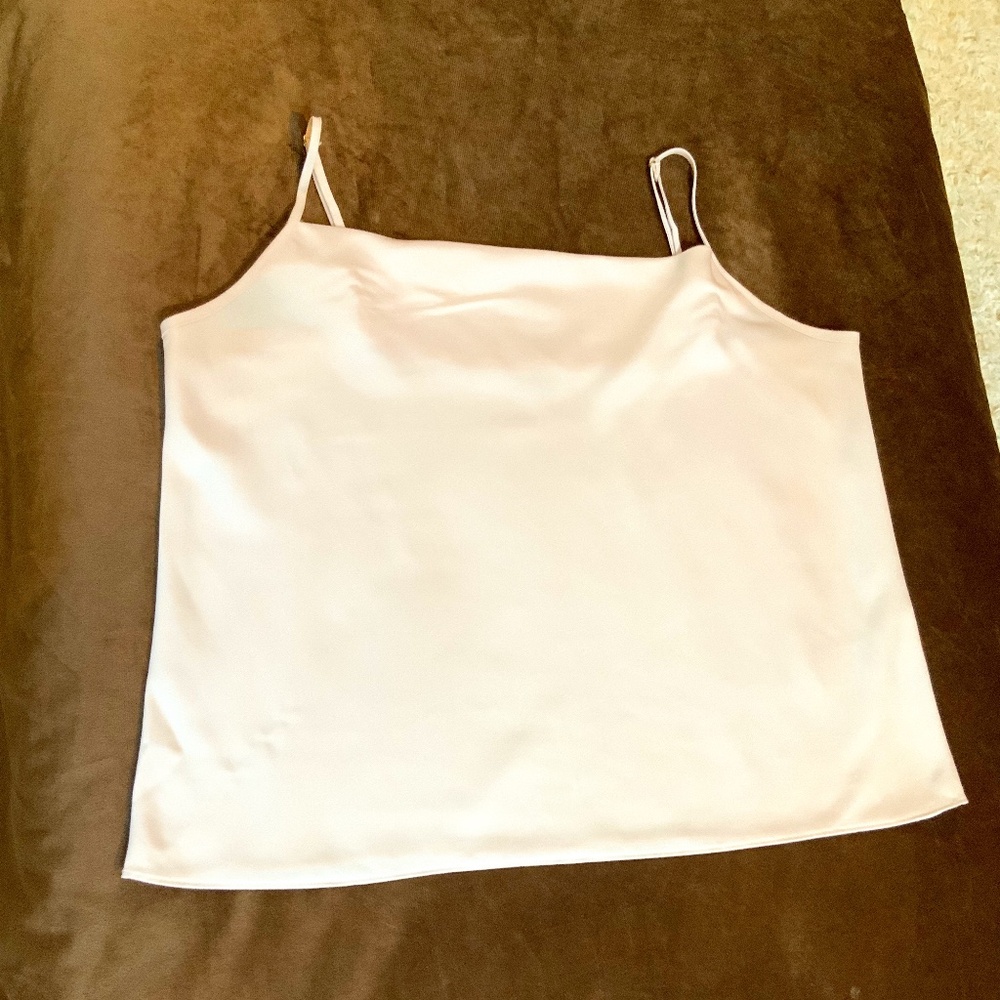 JCrew Pink L Square Neck Camisole Normcore Scandi Girl Date Night Essential